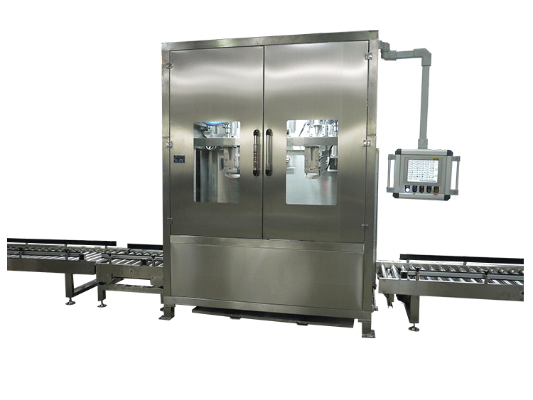 ADF-300L2A double-station fully automatic opening, filling and spinning integrated machine